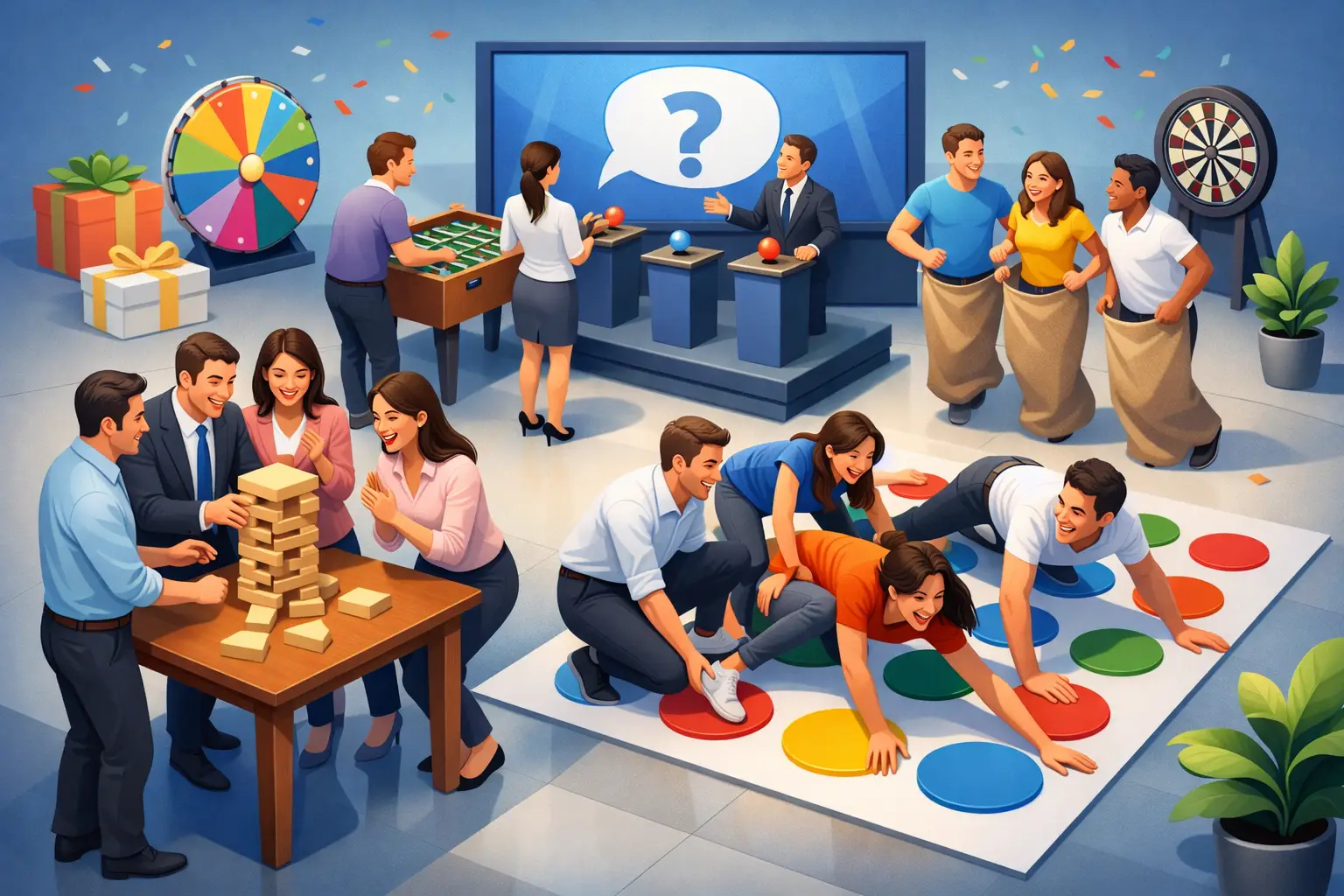 Corporate events with games that are remembered