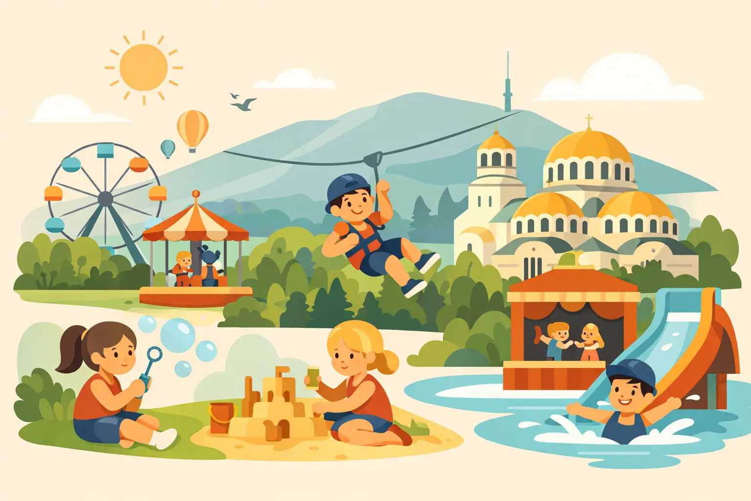 Summer entertainment for kids Sofia ideas