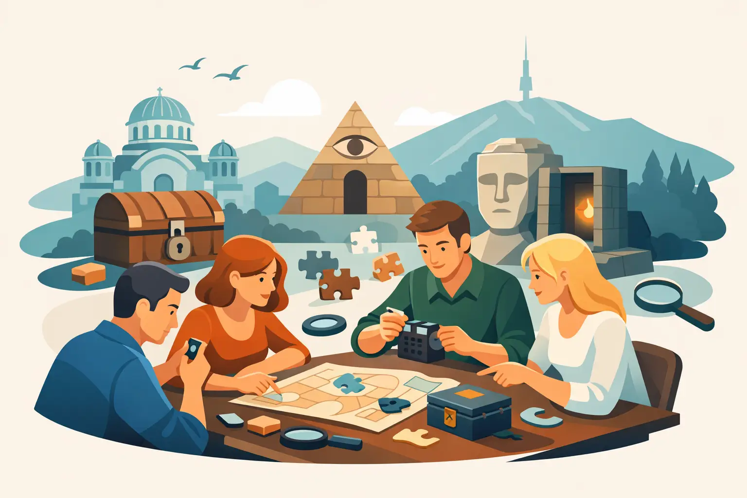 Tabletop Escape Game for Groups in Sofia