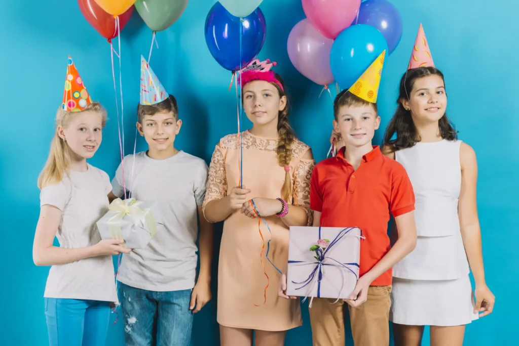 group friends with gifts colorful balloons blue background ezgif.com jpg to webp converter 1 1 scaled 1